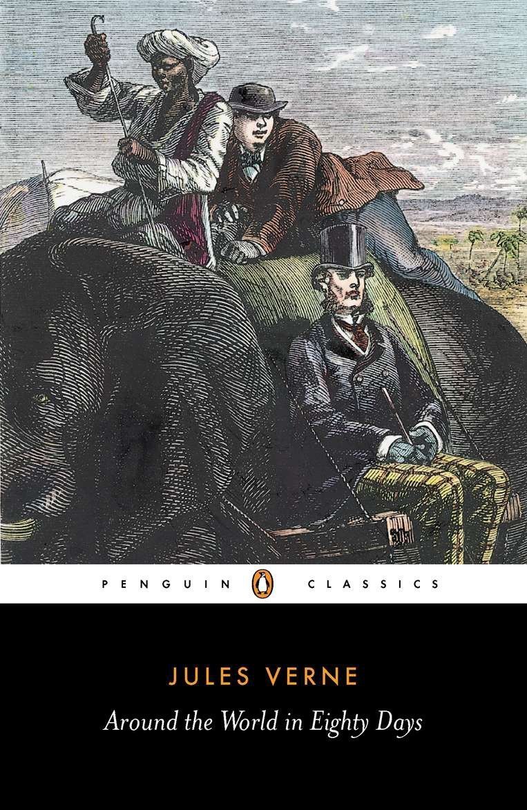 Book cover of 'Around the World in Eighty Days' by Jules Verne