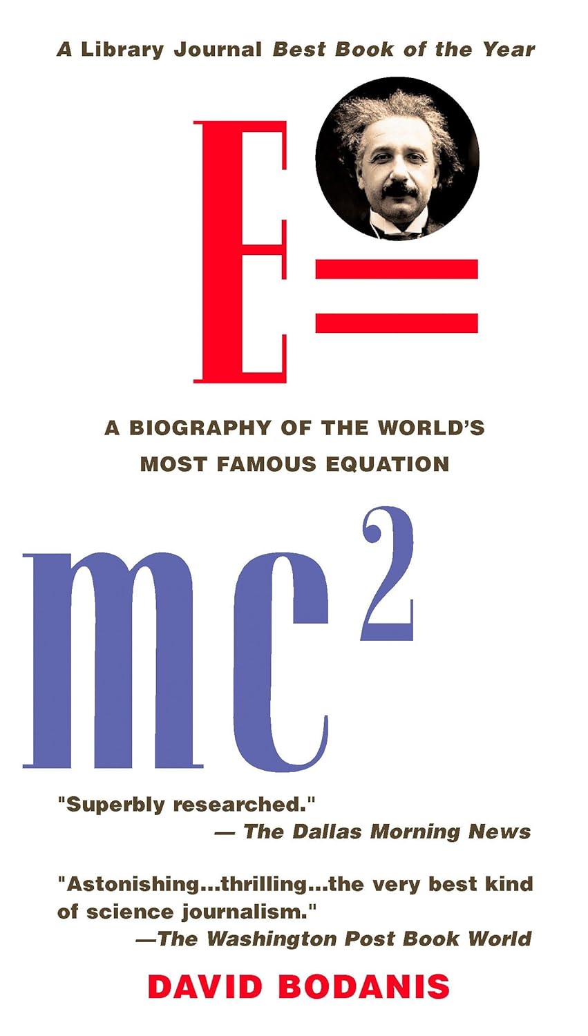 Book cover of 'mc·²' with Einstein's equation