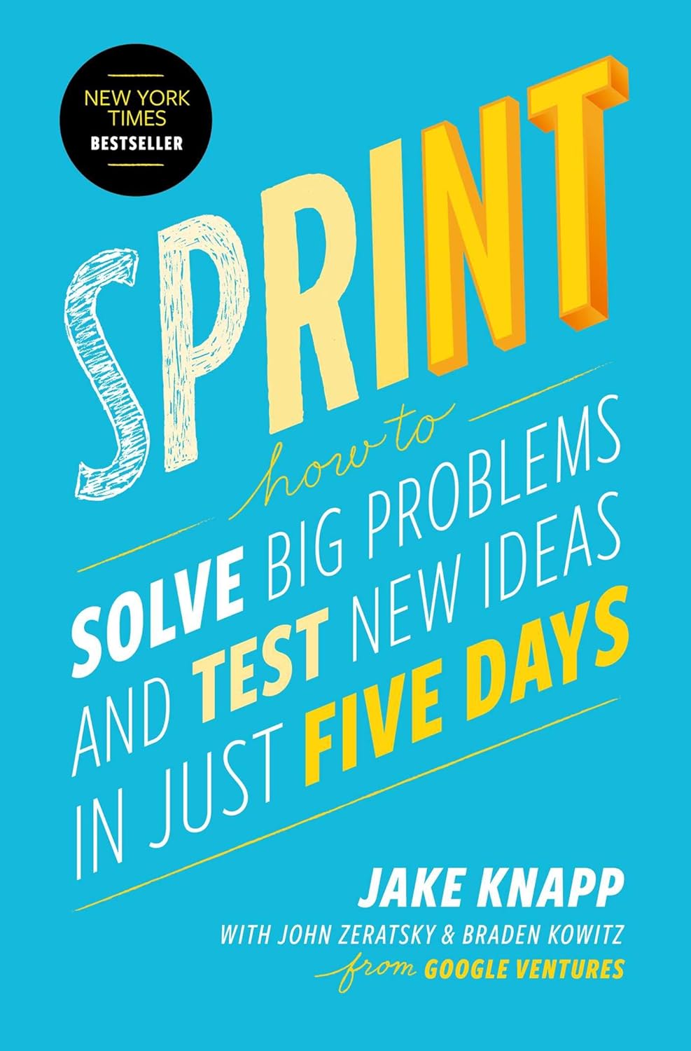 Book cover of 'Sprint' by Jake Knapp