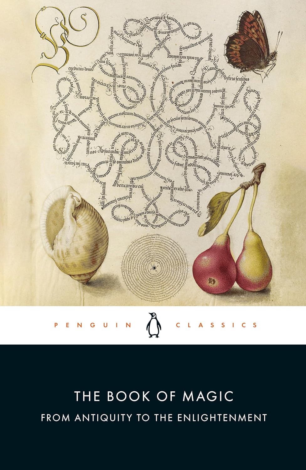 Book cover of 'The Book of Magic' with decorative elements and text.