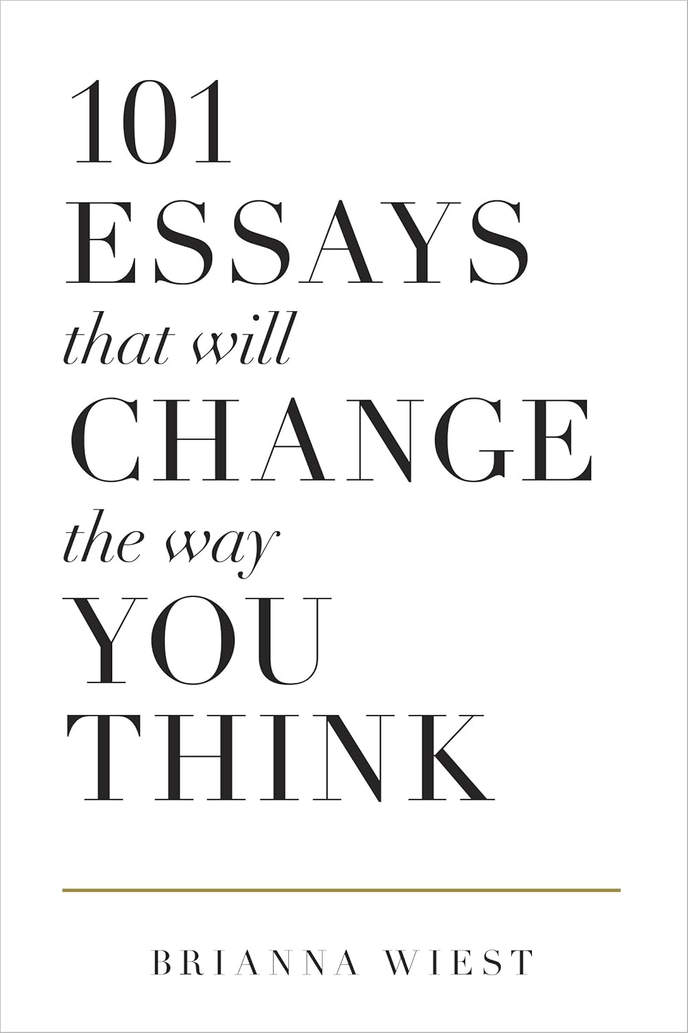 101 Essays book by Brianna Wiest for personal growth