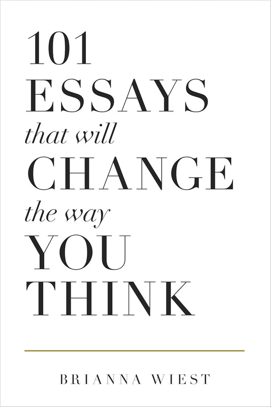 101 Essays book by Brianna Wiest for personal growth
