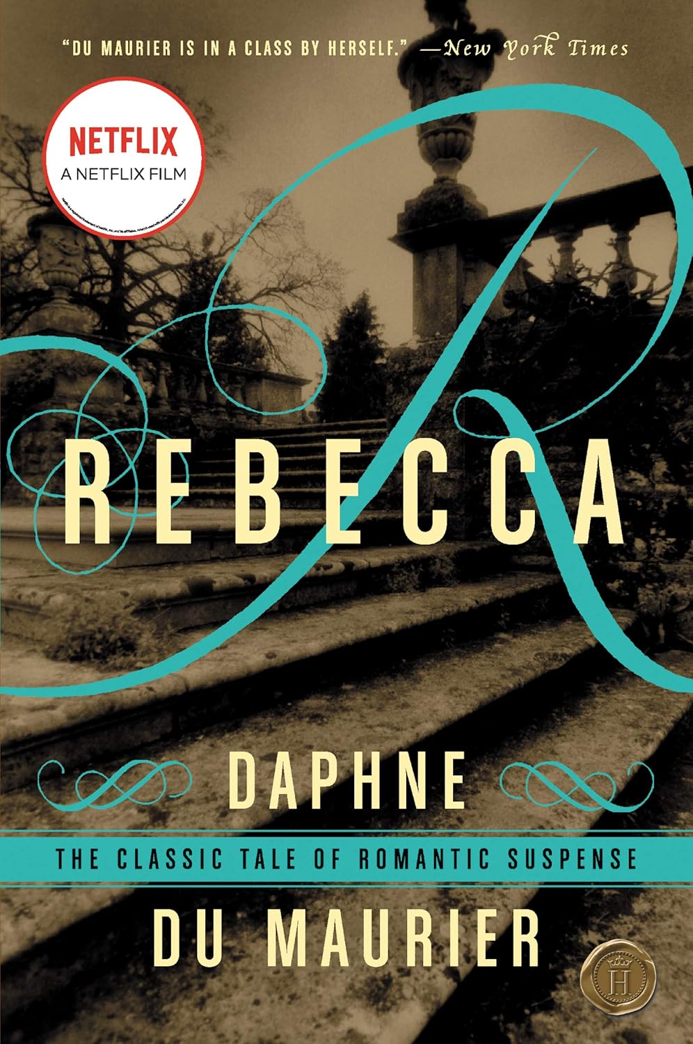 Book cover of 'Rebecca' by Daphne du Maurier 