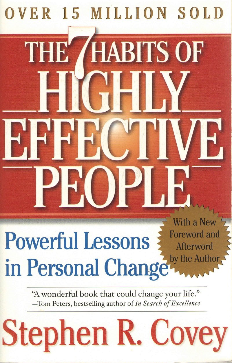 The 7 Habits book by Stephen R. Covey